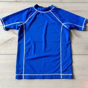 NWOT Lands' End Kids Blue Swim Rashguard
